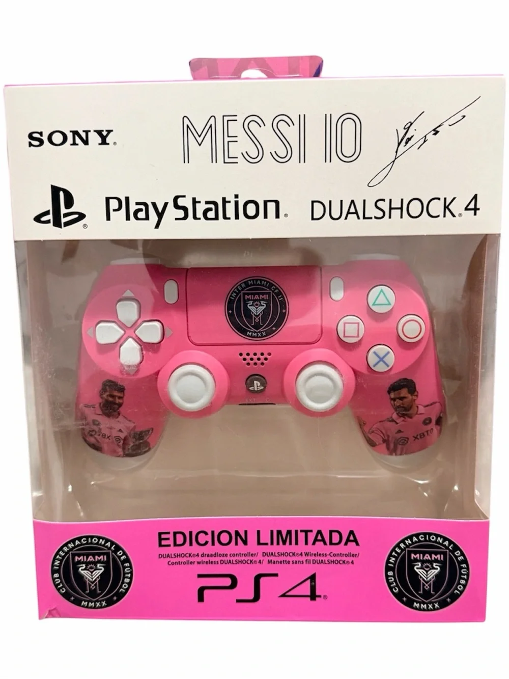 Sony DualShock 4 Wireless Controller - Pink Miami Messi 10 Edition